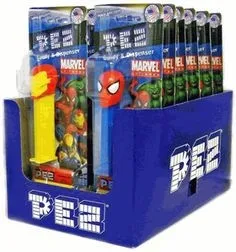 Pez Marvel Dispensers Candy Blister Pack 12 ct variant