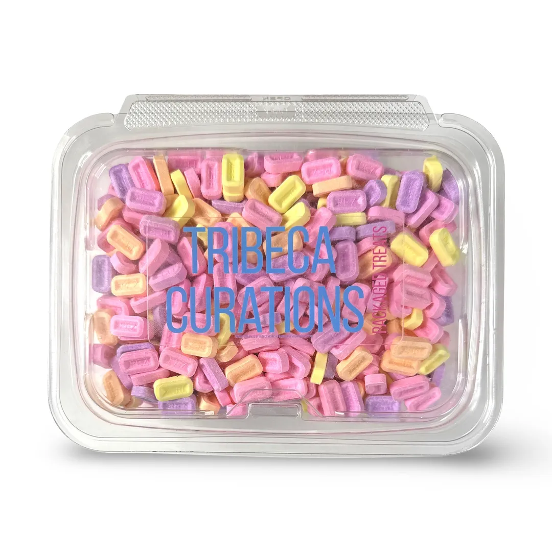 Pez Nostalgic Mixed Flavors Candy Fruit Tablets 1 Lb Tub