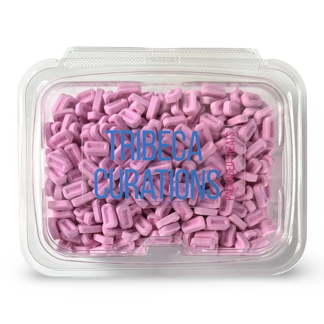 Pez Nostalgic Raspberry Candy Fruit Tablets Unwrapped, 1 Lb Tub