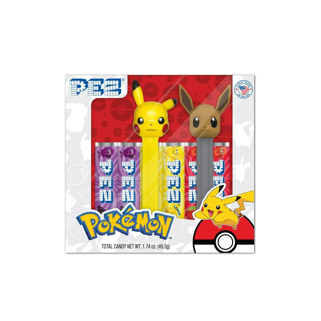 Pez Pokemon Twin Pack 2 Dispensers 6 Rolls