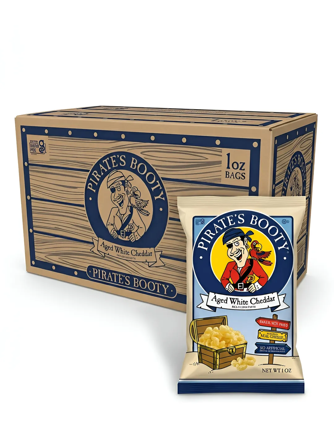 Pirate's Booty Aged White Cheddar 1oz 24ct