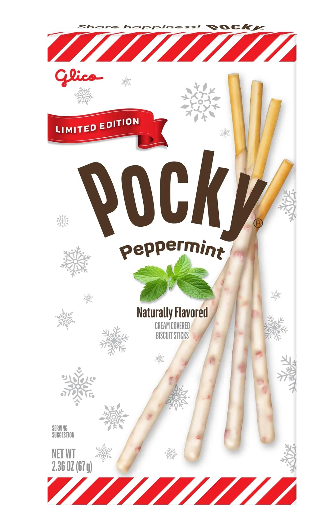 Pocky Peppermint Chocolate Covered Biscuit Stick 2.36 oz 10ct