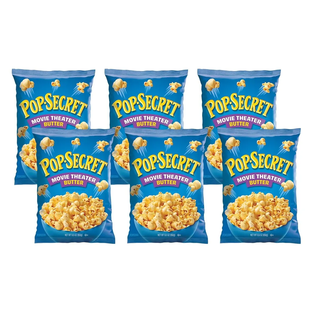 Pop Secret Ready To Eat Movie Theater Butter Popcorn 5.5 oz 6ct