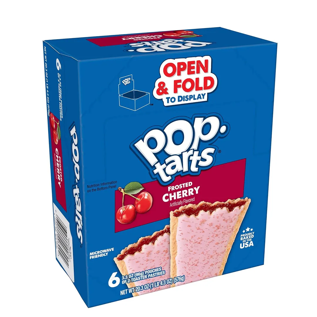 Pop Tarts Frosted Cherry SS Box 6 Ct 3.3 Oz