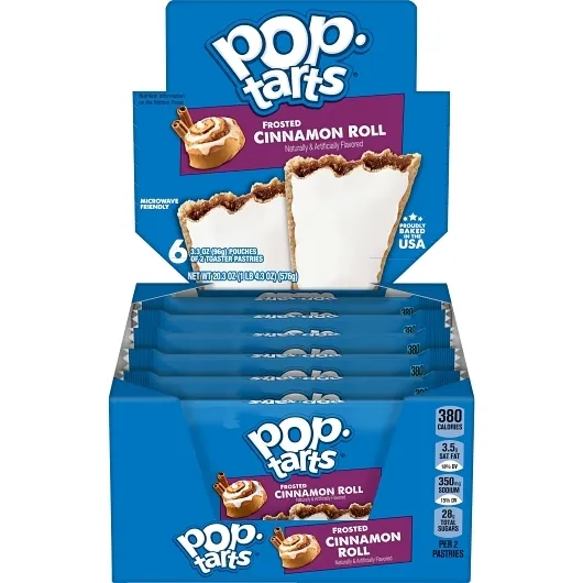 Pop-Tarts Frosted Cinnamon Roll Toaster Pastry 3.3oz 6ct