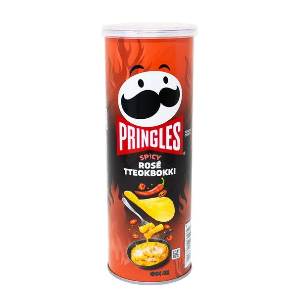 Pringle Korea Chips Spicy Rose Tteokbokki 3.53 oz 12 Pack