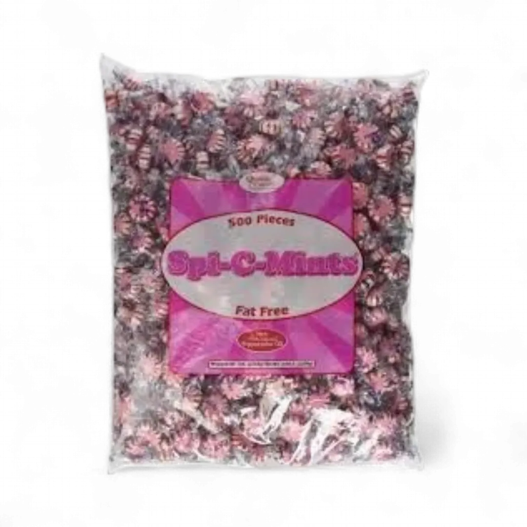 Quality Candy Spi-C-Mints Peppermint Pinwheels 5 Pound Bag Individually Wrapped