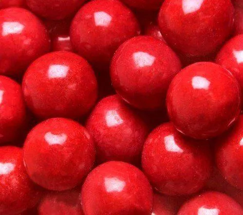 Red Gumballs 1 INCH 2 POUND BAG
