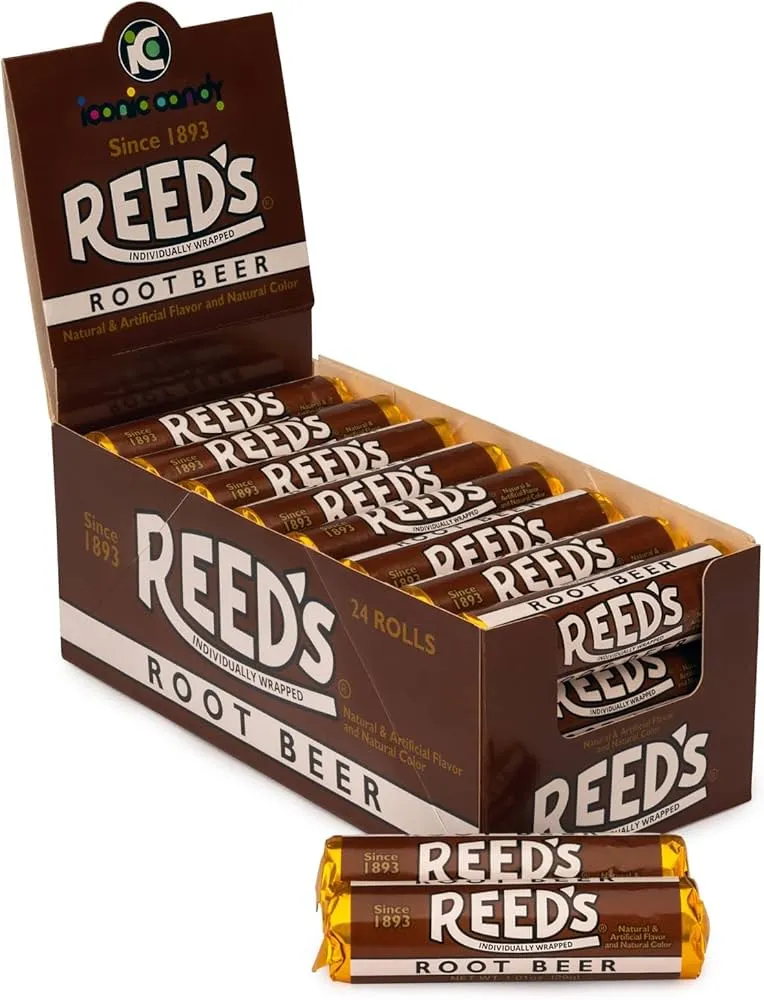Reeds 24 Ct Root Beer Rolls Tray