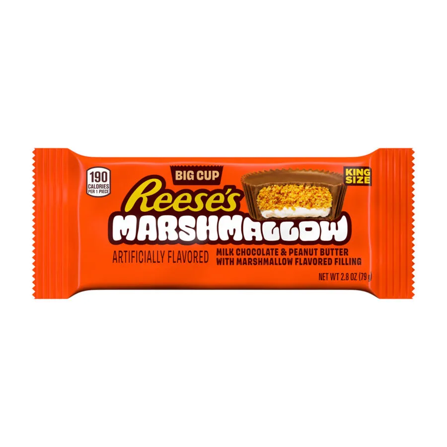 Reeses Big Cup Marshmallow Chocolate King Size 2.8 oz 16ct