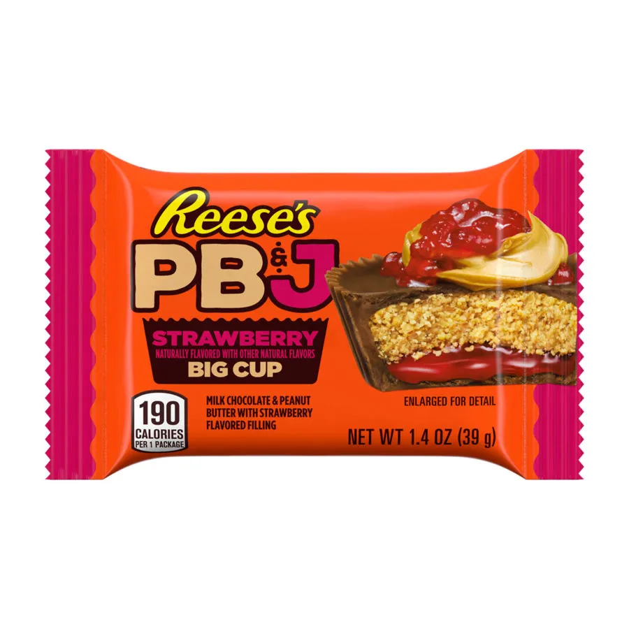 Reese's Big Cup Strawberry PB&J Peanut Butter 1.4 oz 16ct