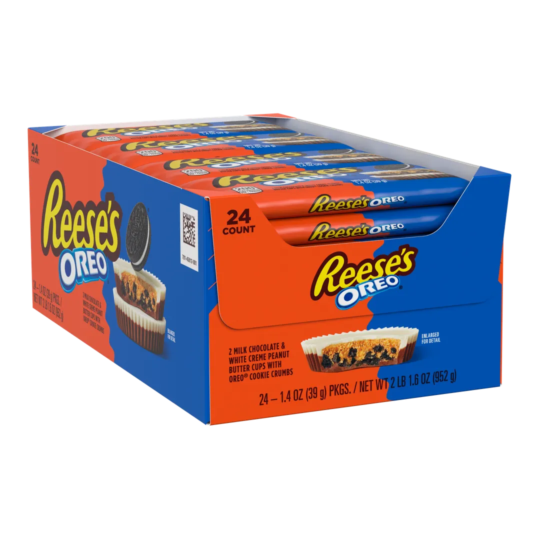 Reese's OREO Chocolate White Creme Peanut Butter Cups 1.4 oz 24 ct