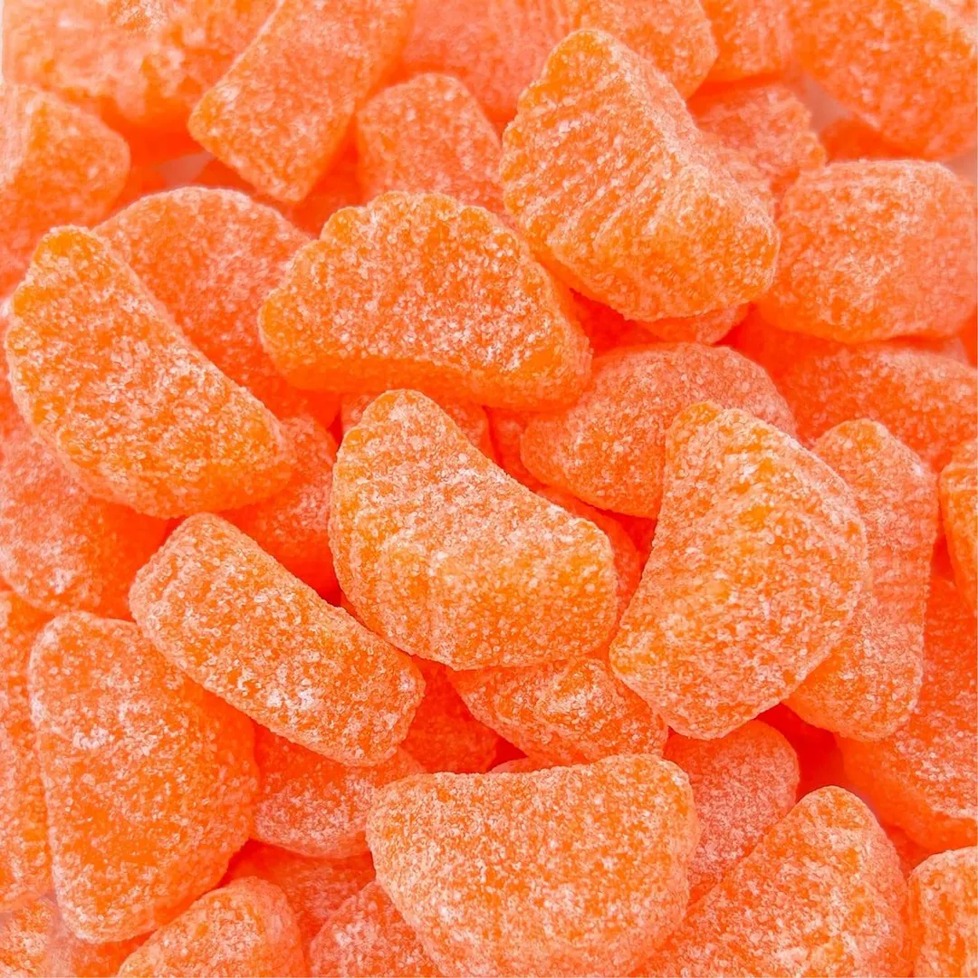 Retro Brazilian Orange Fruit Slice Candy 5.5 lb