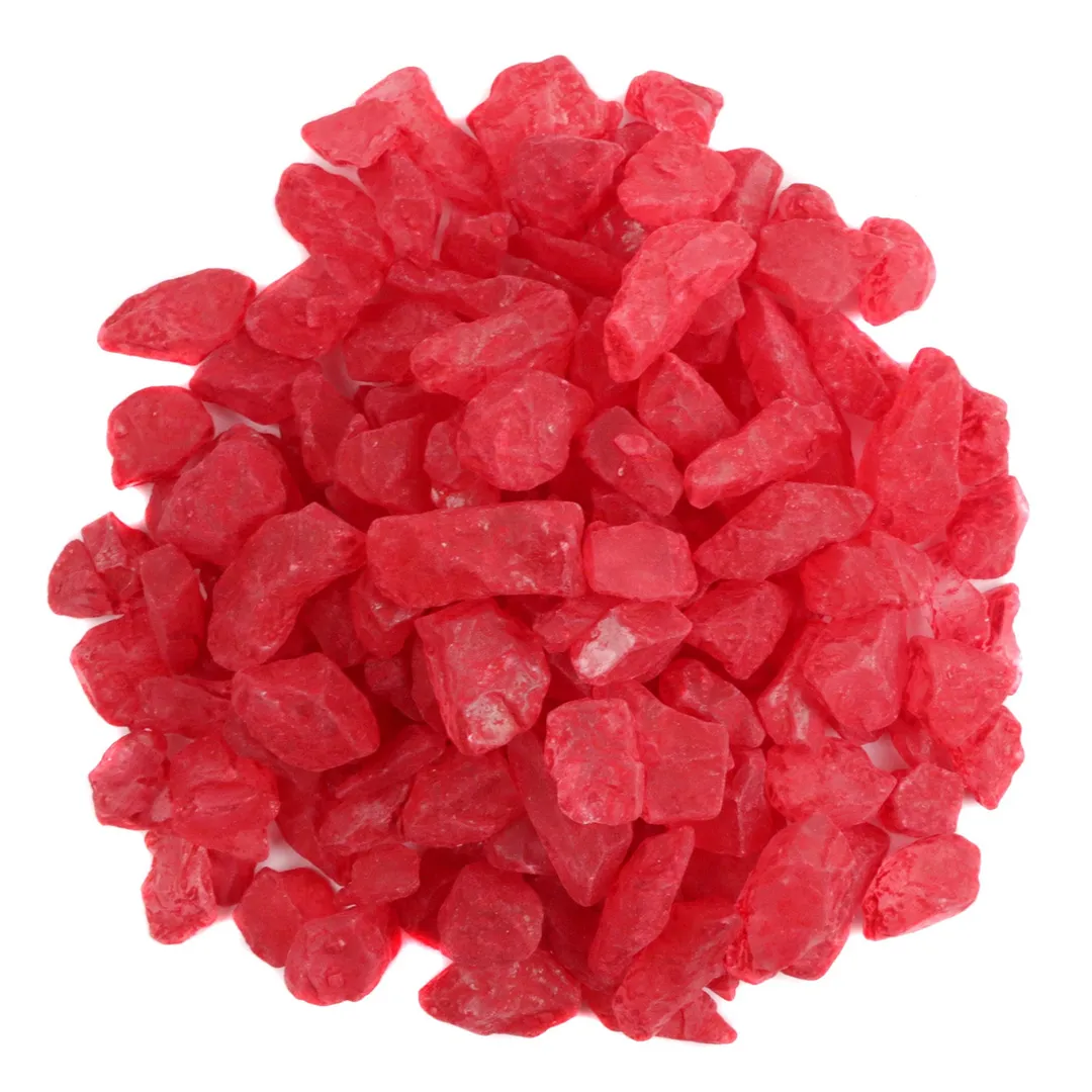 Rose's Rock Candy Crystals Bulk Strawberry Red 5lb