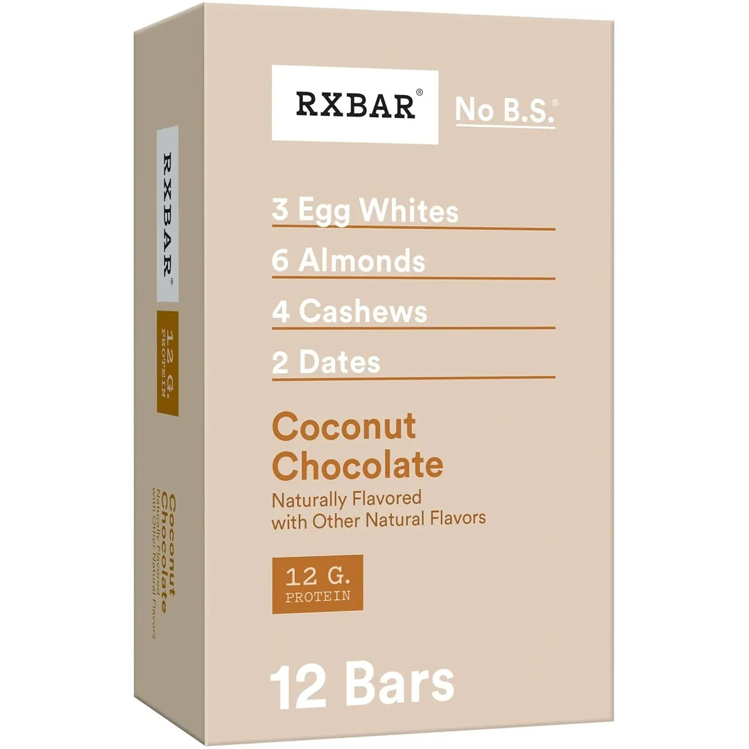RXBAR Protein Bars Coconut Chocolate 1.8 oz 12 ct