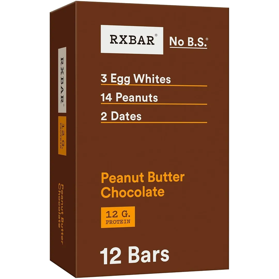 RXBAR Protein Bars Peanut Butter Chocolate 1.8 oz 12 ct