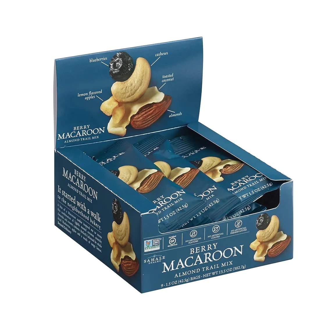 Sahale Berry Macaroon Almond Trail Mix 1.5 0z 9 ct Tray