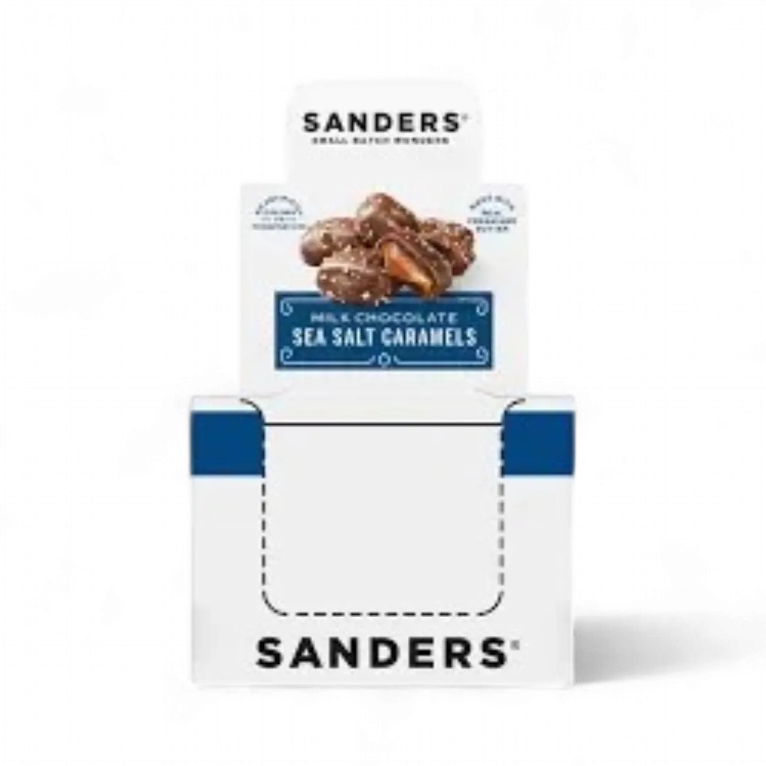 Sanders Milk Chocolate Sea Salt Caramels 8 Ct 1.5 Oz Tray