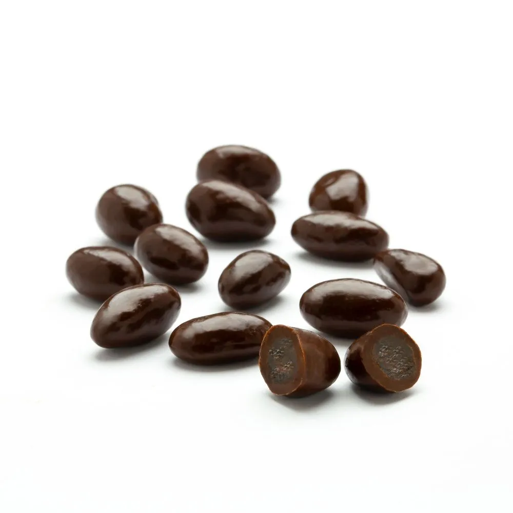Sconza Dark Chocolate Covered Raisins 52% Cacao 5lb