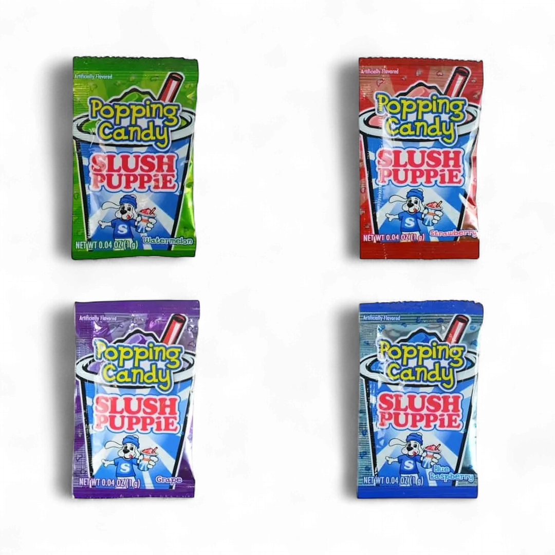 Slush Puppie Popping Candy Bulk Bag 250 Count 0.04 Ounce Each