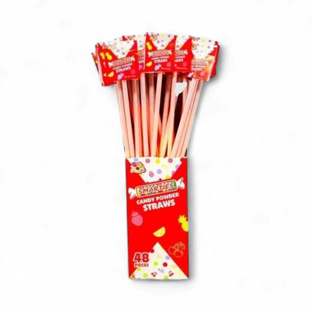 Smarties Giant Pixy Powder Straws, 0.37 Ounce 48 count