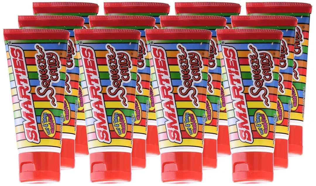 Smarties Squeeze 12 Ct 2.26 Oz Candy Tubes Tray