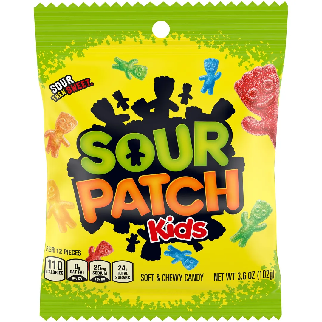Sour Patch Kids 3.6 Oz Peg Bag Original Flavor