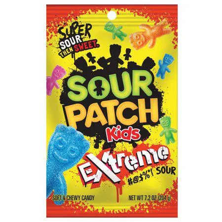 Sour Patch Kids 7.2 Oz Peg Bag Extreme Sour