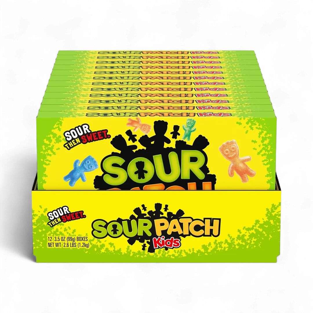 Sour Patch Kids Chewy Candy 3.5 Ounce 12 count theater box