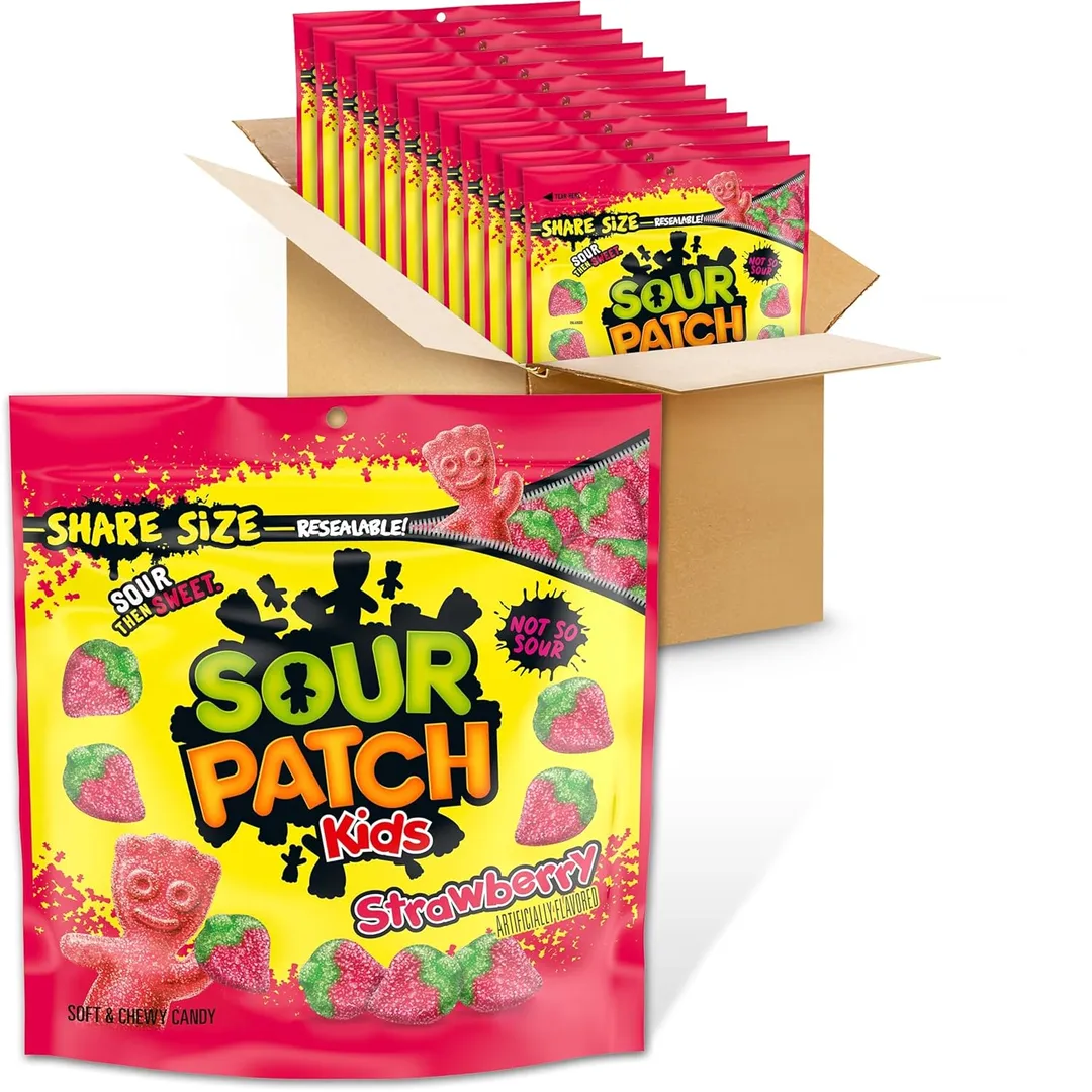 Sour Patch Kids Strawberry Share Size 12 oz Bag 12 ct