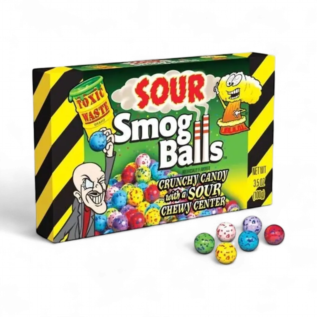 Sour Smog Balls 3.5 ounce 12 count theater box