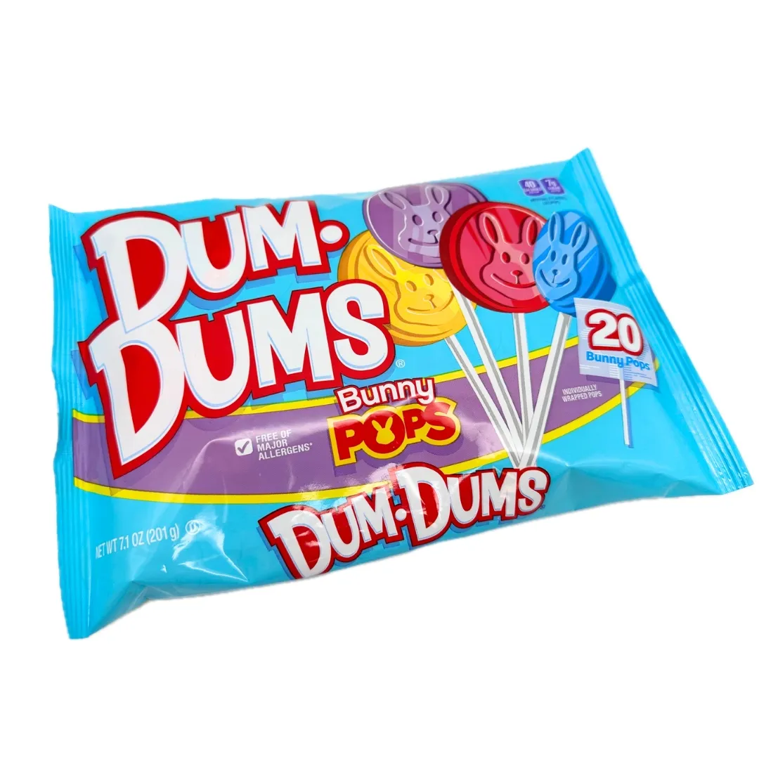 Spangler Easter Dum Dum Bunny Pops Lollipops 7.1 oz