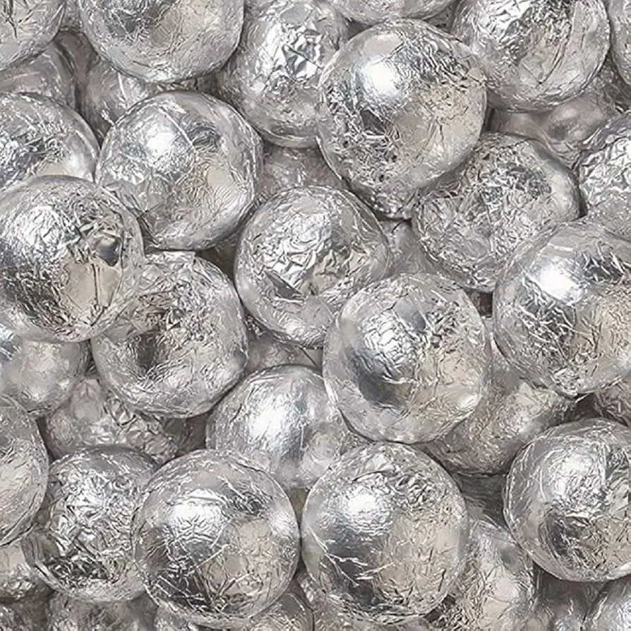 Splash Milk Balls 24 Oz Silver Wrapped Milk Chocolate