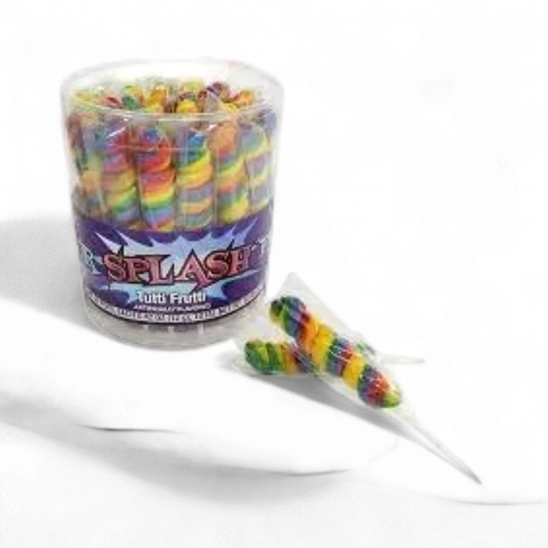 Splash Pops Tutti Frutti Swirl Lollipops 30 count