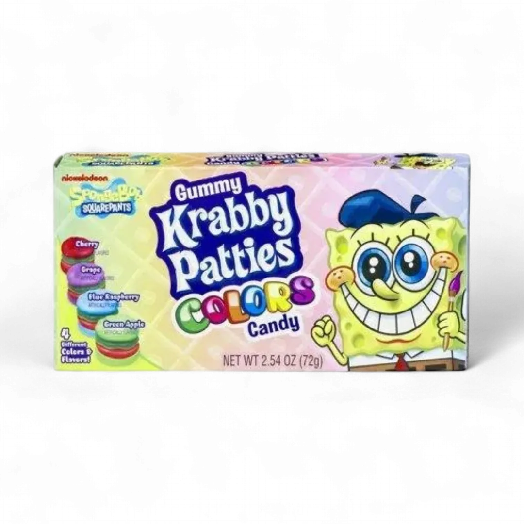 Spongebob Krabby Patties Colors Theater Box 12 Count 2.54 Ounce