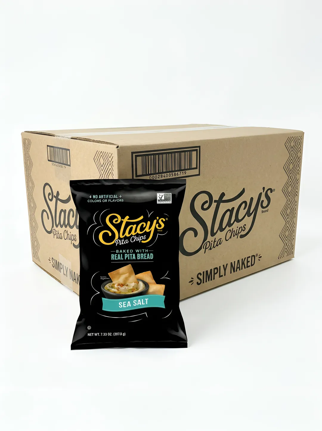 Stacy's Pita Chips Sea Salt 7.3oz 12ct