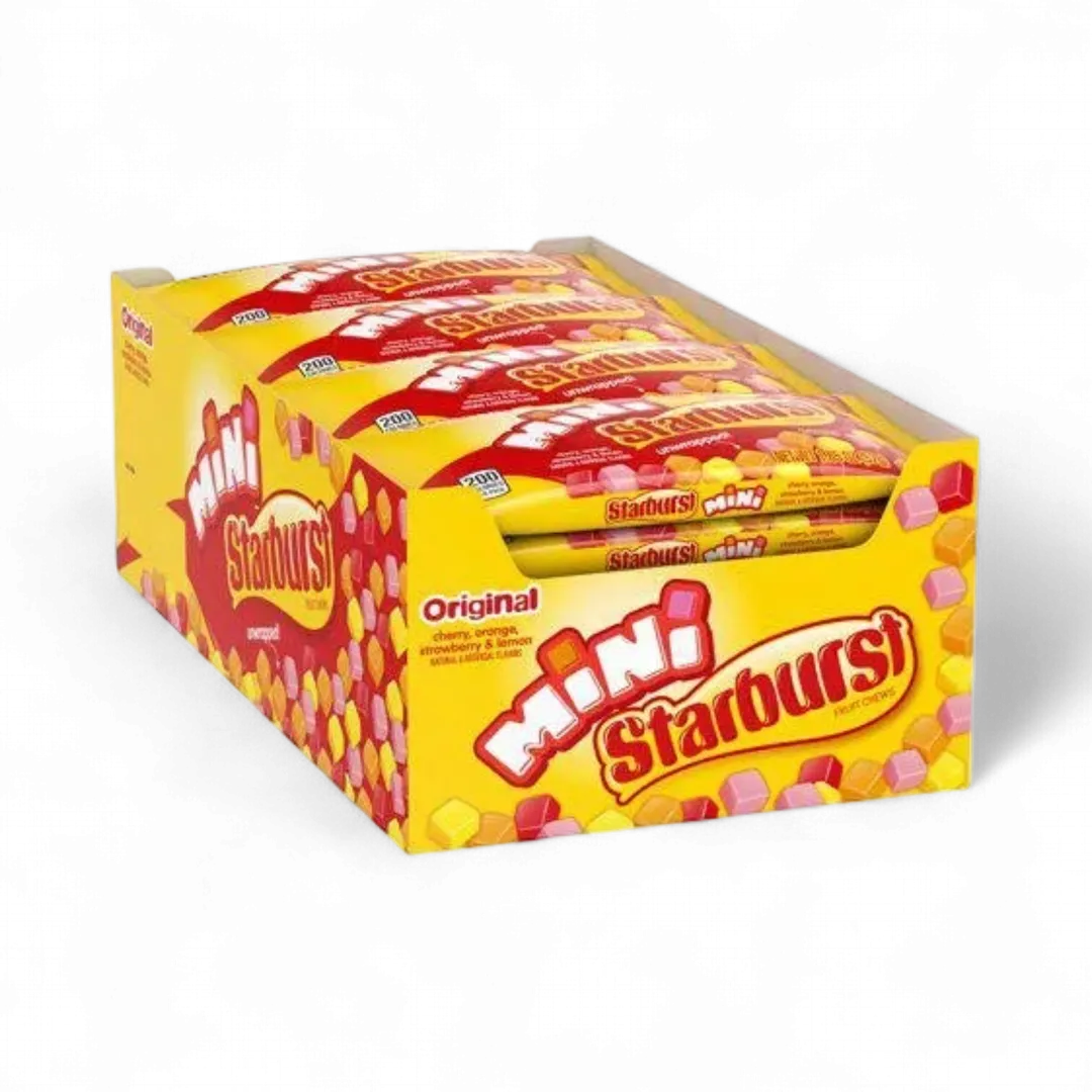 Starburst Mini Original Fruit Chews 24 Count 1.85 Ounce Bags