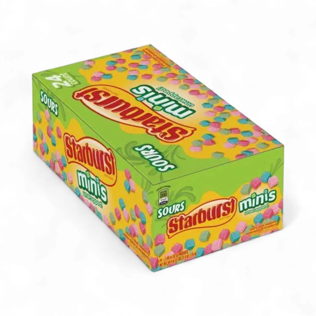 Starburst Sours Fruit Chews 1.85 ounce 24 count