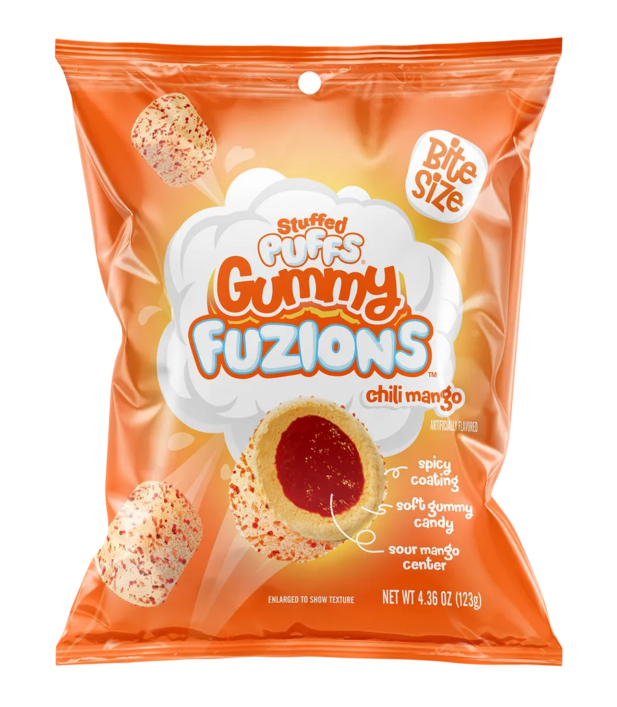 Stuffed Puffs Gummy Fuzions Chili Mango 4.36 oz 8 ct