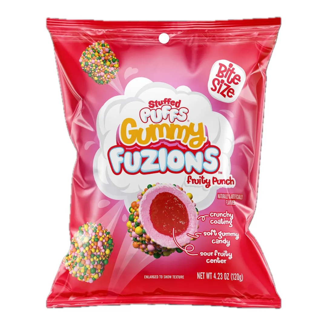 Stuffed Puffs Gummy Fuzions Fruit Punch 4.36 oz 8 ct