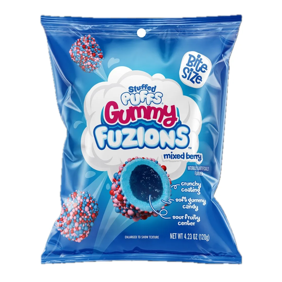 Stuffed Puffs Gummy Fuzions Mixed Berry 4.36 oz 8 ct