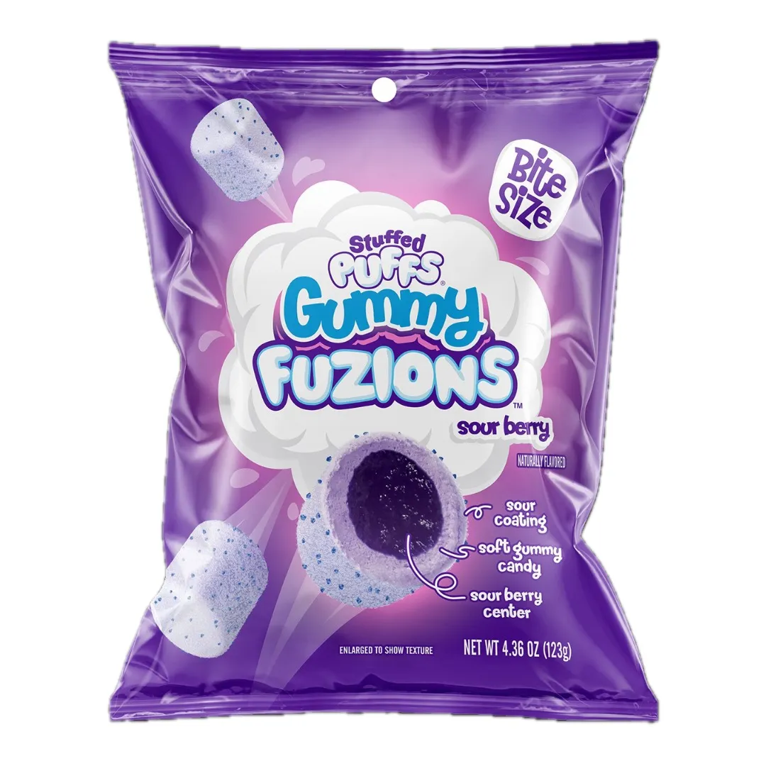 Stuffed Puffs Gummy Fuzions SOUR Berry 4.36 oz 8 ct