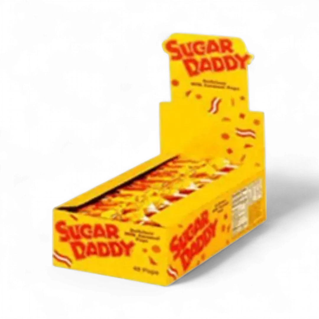 Sugar Daddy Pops Milk Caramel 48 Pops Tray