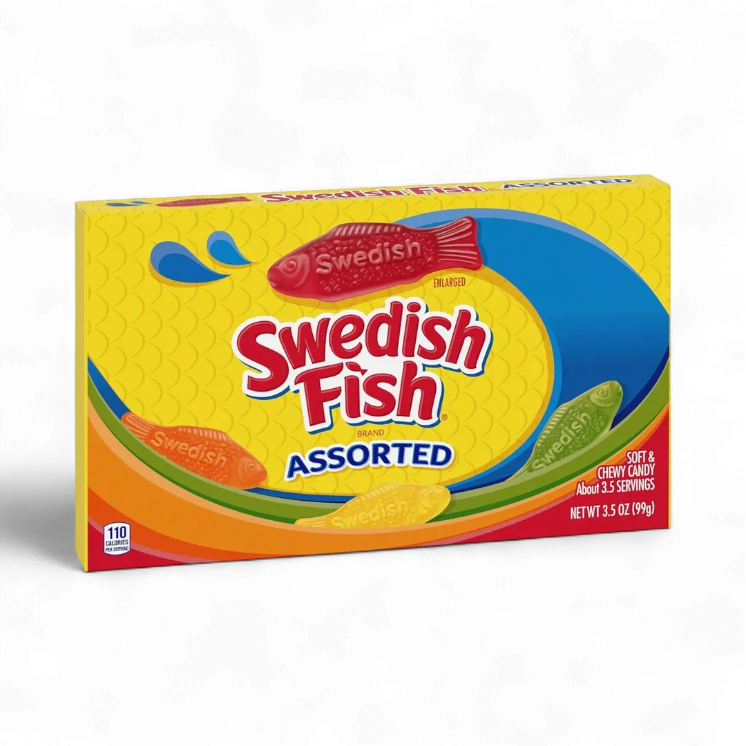 Swedish Fish Assorted 3.5 ounce 12 count theater box
