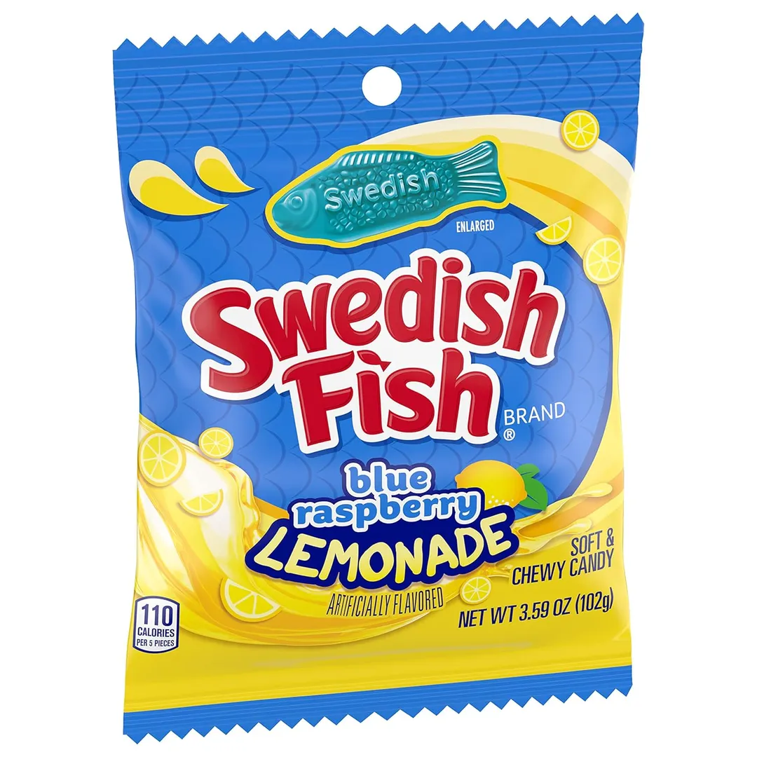 Swedish Fish Blue Raspberry Lemonade Candy 3.59 oz 6 ct