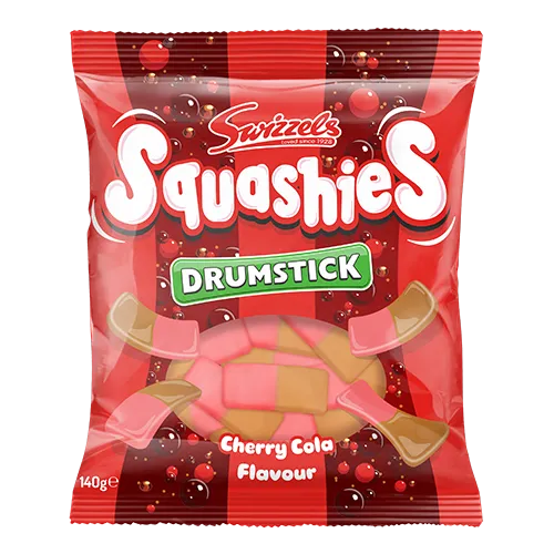 Swizzels Drumstick Squashies CHERRY COLA 140g 12 ct