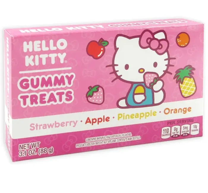 Taste of Nature Hello Kitty FRUIT Gummy Theater Box 3.1 oz 12 ct