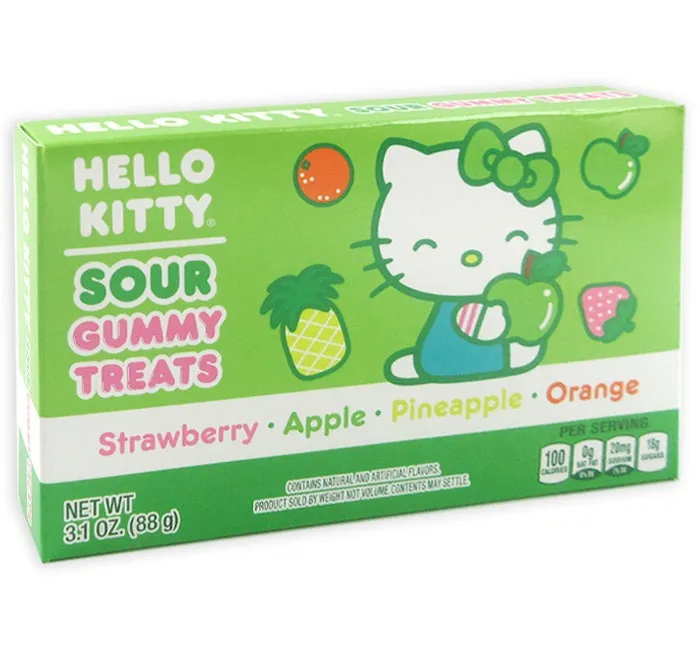 Taste of Nature Hello Kitty SOUR Gummy Theater Box 3.1 oz 12 ct