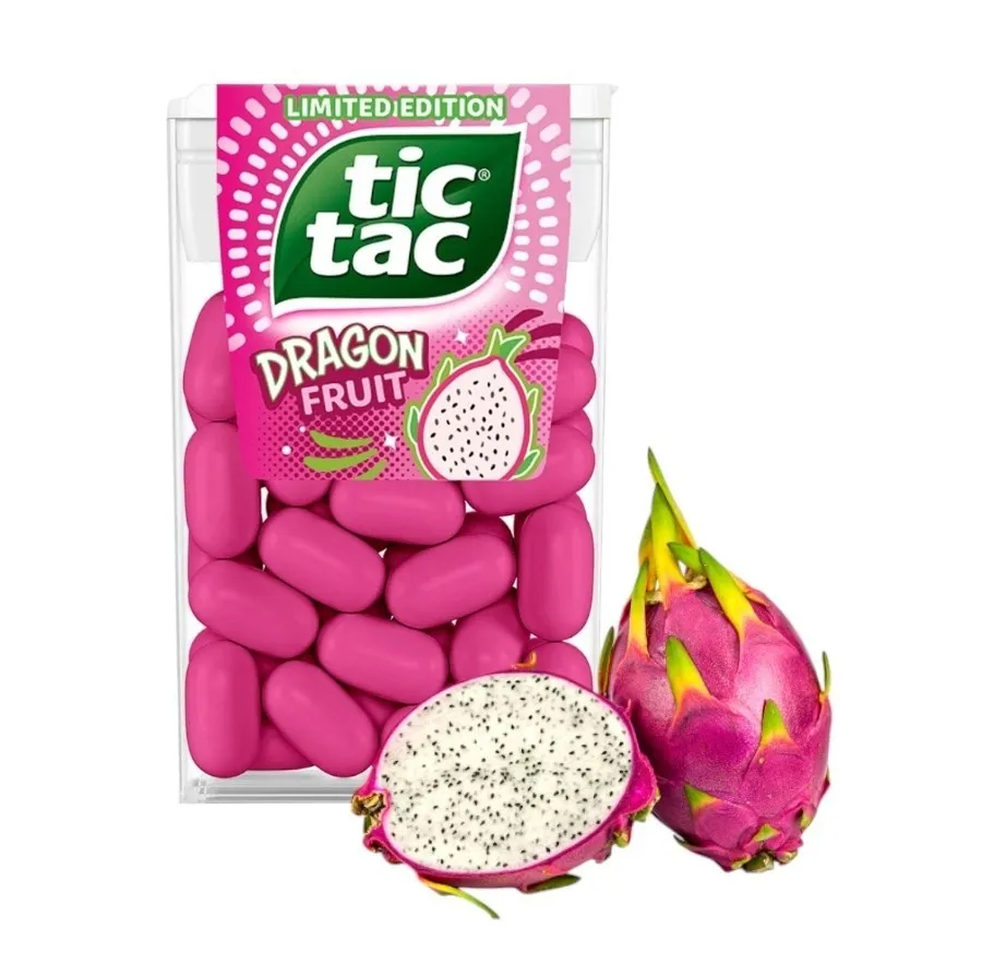 Tic Tac Dragon Fruit Breath Mints 100 ct 1.7oz 12 Pack
