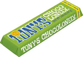 Tonys Chocolonely 20 Ct 1.66 Oz Dark Chocolate Almond Sea Salt Tray
